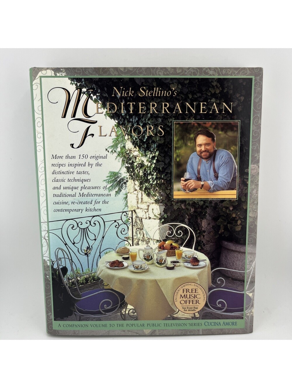 Nick Stellino Mediterranean Flavors 1997 Hardcover 1st Edition Cookbook